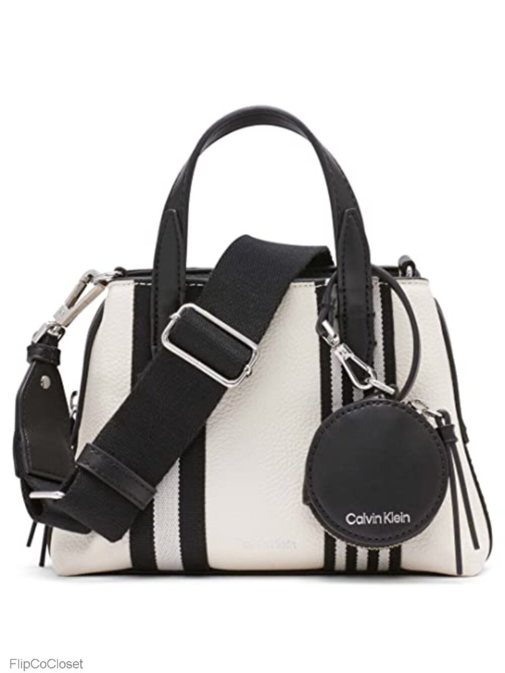 Vegan Leather Mini Satchel Crossbody 2-in-1 with Coin Purse